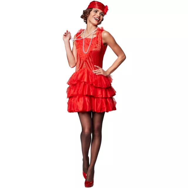 Frauenkostüm 20er Jahre Kostüm Kleid Charleston Karneval Fasching Halloween