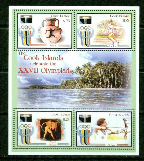 Cook Islands 2000 - Sydney 2000 Olympic Games - Sheetlet - MNH