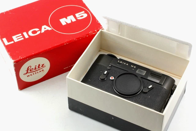 ALL Works [NEAR MINT Box] Leica M5 Black Rangefinder 35mm Film Camera Body JAPAN