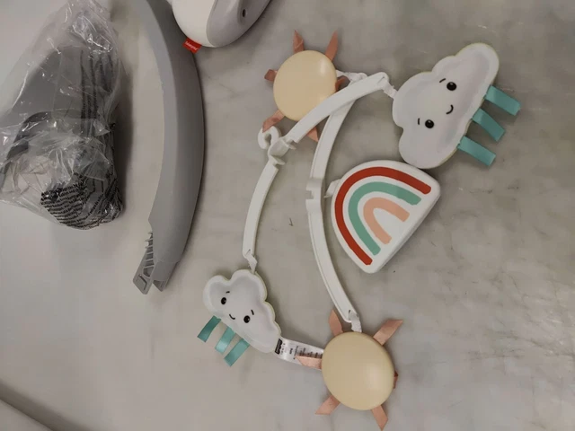 Mobile Arc-en-Ciel Fisher-Price 2 En 1 - Veilleuse Musicale Bébé Avec Sons Apaisants Et Détection De Pleures