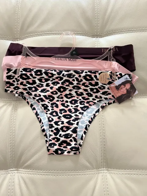 THALIA SODI WOMEN'S 3 Pack Panty Set FTSFP033B SZ: XL IKAT CHEETA/SLV PINK  NWT £20.81 - PicClick UK