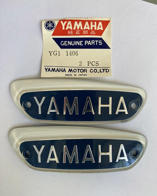 NOS YAMAHA OEM Fuel Tank Emblem Badges 1222416200 Right for YG1TK 63