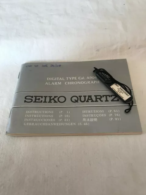 VINTAGE SEIKO A904 5199 Orologio Sveglia Cronografo Digitale ottime -  PicClick IT