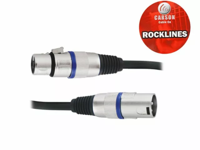 Carson Rocklines XLR F To XLR M 50 Foot Mic/Audio Cable