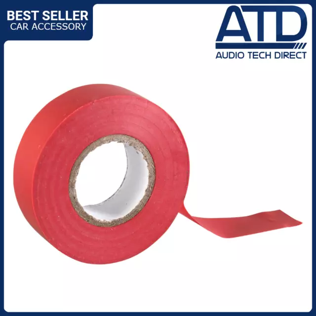 Red PVC Tape Adhesive Electrical Insulation Protection Sticky 19mmx20m WSC-80100