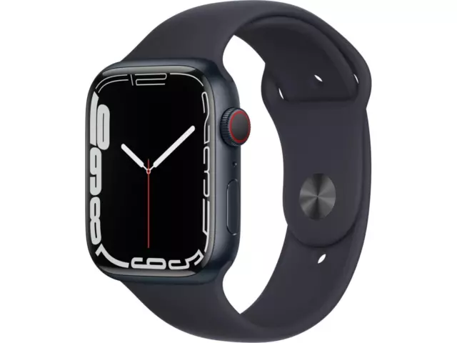 Apple Watch Series 7 LTE 45mm Alu Mitternacht Smartwatch - GEBRAUCHT AKZEPTABEL