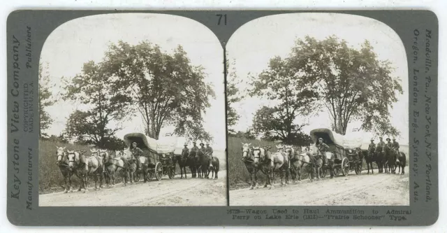 WAR OF 1812 BATTLE OF LAKE ERIE WAGON OF DUPONT POWDER FOR CMDR PERRY 16729ve71b
