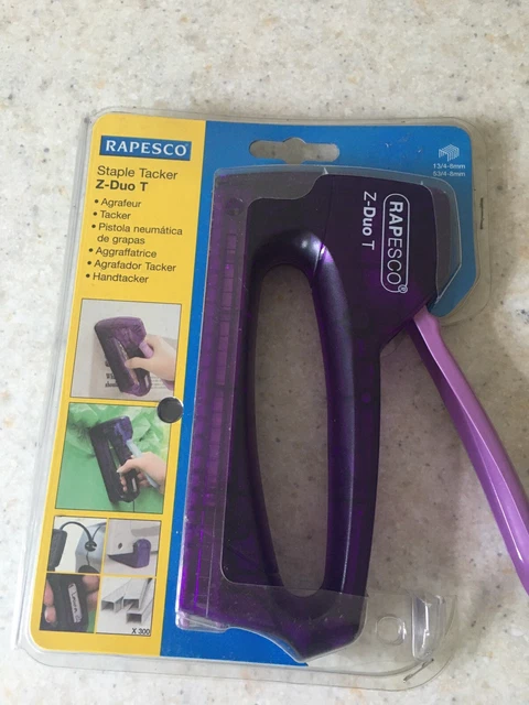 Rapesco Z-duo T Lite pinza con 300 supporti, viola nuovo