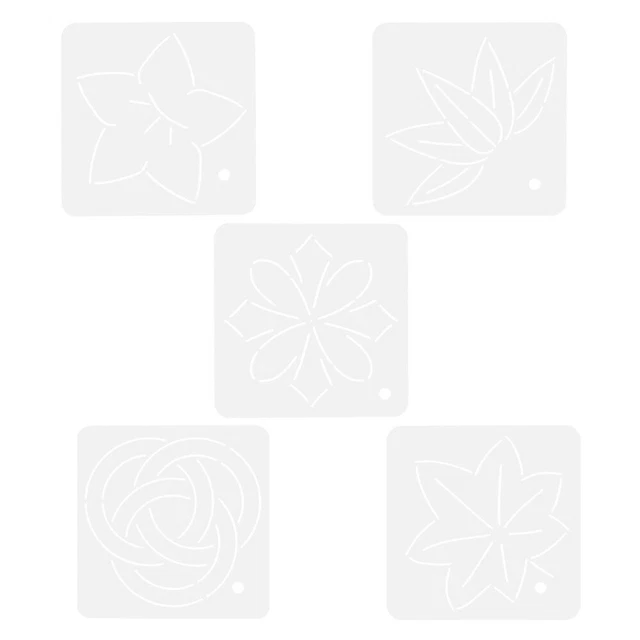 Set 54 Stencil Acrilici Trasparenti - Riutilizzabili Per Cucito, Cuoio E Artigianato - Foto 14