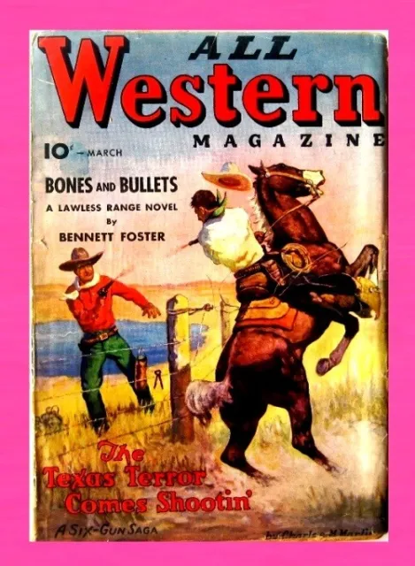 All Western Magazine, Vol.12  #35, 1935, Foster & Martin, Dell Publishing, Rare*