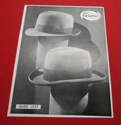 PUBLICITE ancienne originale BARCLAY CHAPEAU STETSON POLO DE 1925 AD HAT 