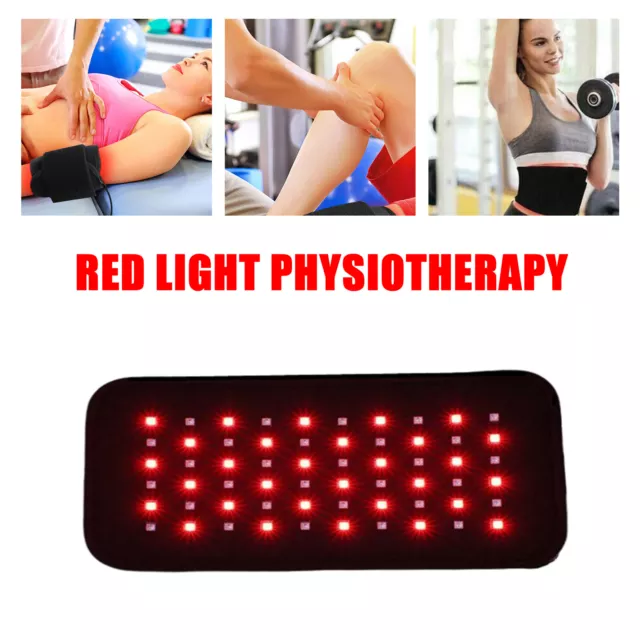 60LED 630nm y 850nm terapia de luz roja cinturón cintura espalda brazo pierna almohadilla envolvente alivio del dolor