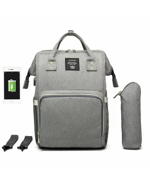 LEQUEEN Mummy Maternity Nappy Backpack Large Capacity Changing Baby Diaper Bag