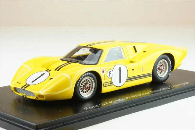 Spark 18SE67 FORD GT40 Mk IV N°1 Vainqueur 12H Sebring 1967 M. 1/18