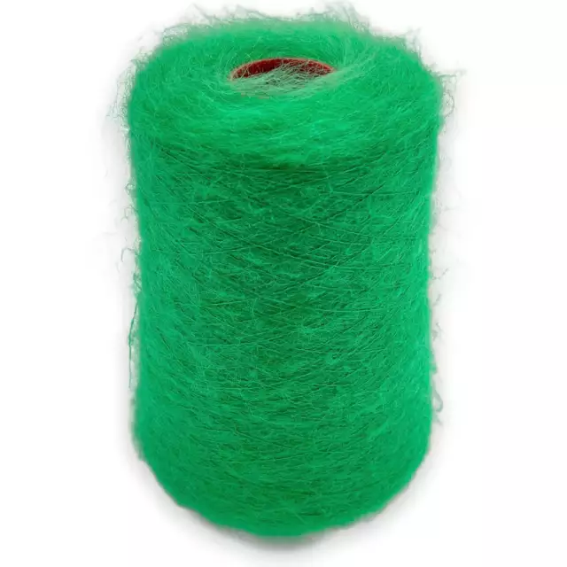 (91,54€/kg) Grün 250gr. Mohair Polyamid Nadelstärke 4 - 5