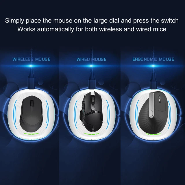 (Bianco) Spina micro motore super silenziosa super silenziosa per mouse