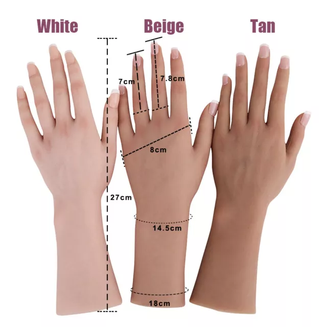 Anzi Silicone Female Hands Model Lifesize Fake Female Hands Mannequin Display