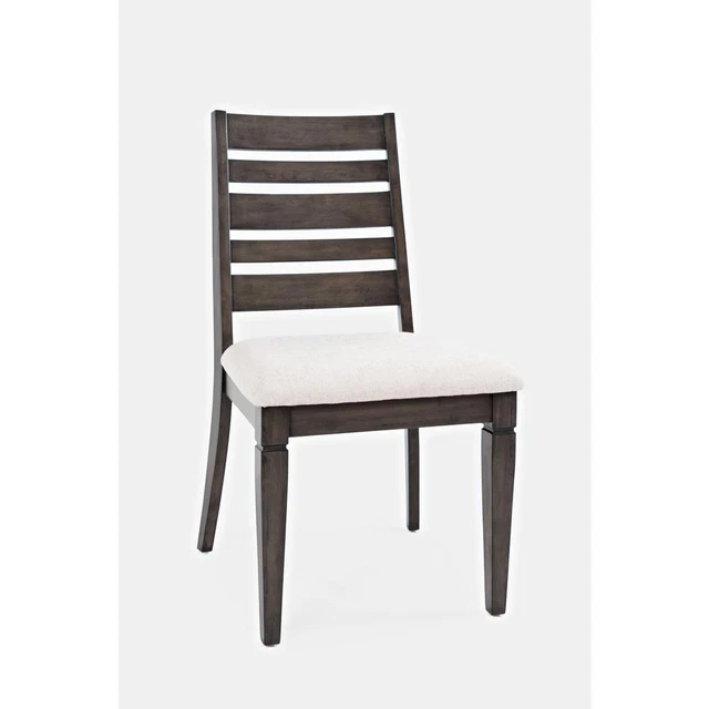 Lincoln Square Contemporary Upholstered Ladderback Chair (Set of 2), Medium...