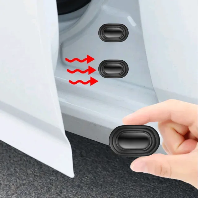 10X Car Door Anti-Shock Silicone Pad Shock-Absorbing Gaskets Sticker Accessories