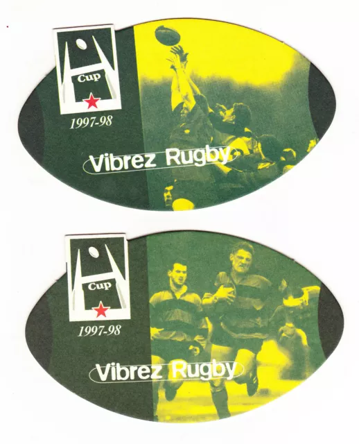 2 Sous-Bocks Heineken Cup Rugby H.cup 1997 / 1998