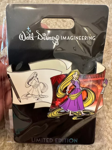 Disney WDI Pin Rapunzel Tangled Off The Page LE300 MOG Imagineering Sketch Draw