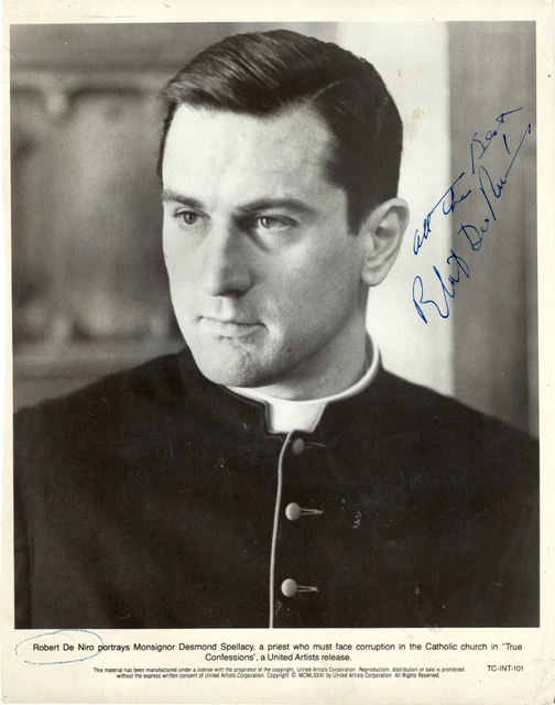 Oscar Winner Film Actor Robert De Niro, Signed Vintage Studio Photo.
