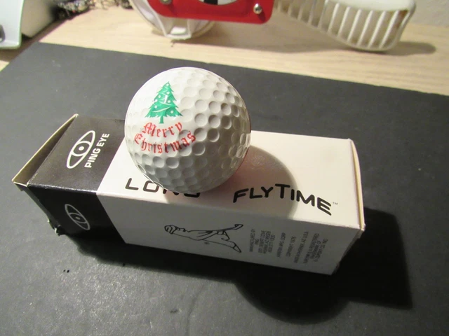 【未使用品】PING GOLFBALL merry Christmas 3 VINTAGE KARSTEN ping eye Merry Christmas Golf balls,red