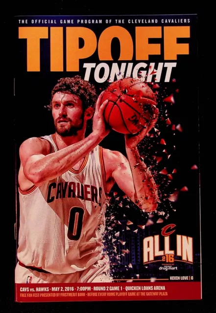 Kevin Love Cleveland Cavaliers NBA Playoffs Program 2016 Championship Season