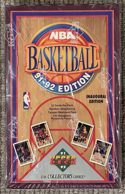 Upper Deck 1991-1992 Nba Basketball 12 Cards Pack Sealed Jordan, Bird, Johnson 2