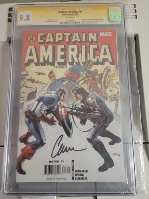 CGC 9.8 Signature Series Captain America #14 Chris Evans