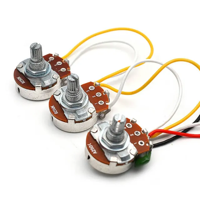 Jazz Bass Circuit Wiring Kit Tone Volume A250K B250K Potentiometers+Socket G`