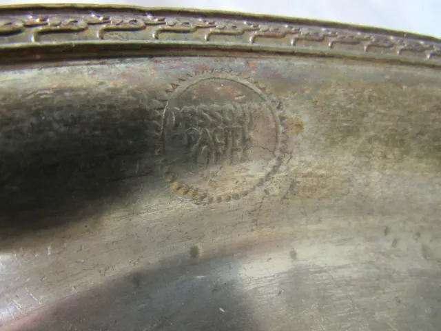 Vintage Missouri Pacific Lines Railway Silver Soldered 9"Oval Dish