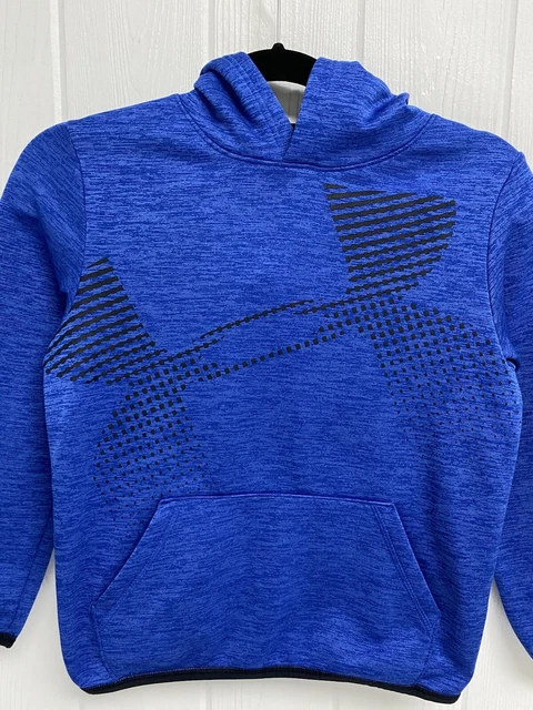Under armour Larga Ragazzi Felpa con Cappuccio Blu Taglia AMG / Jm / M 5