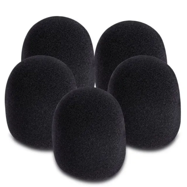 On-Stage ASWS58B5 Handheld Mic Windscreens 5-PAK BLACK