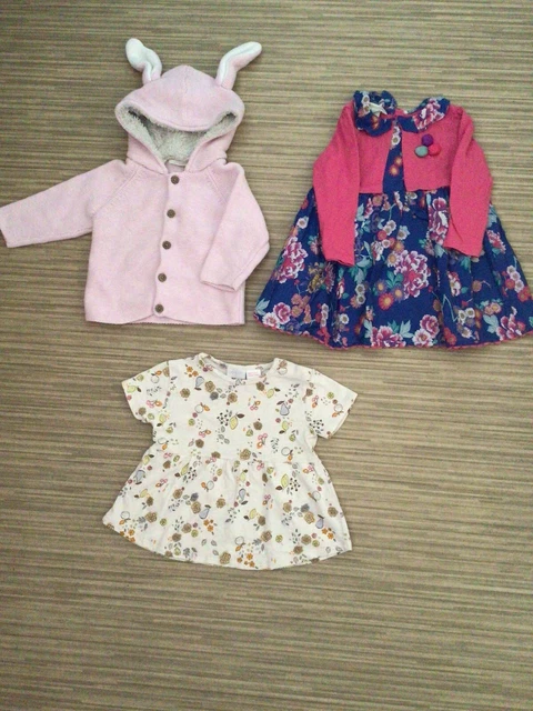 baby girls bundle 6-12 months dress cardi top. next monsoon zara W15