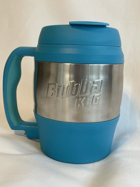 Bubba Keg Insulated Travel Mug Aqua Blue & Stainless Steel 52 Oz.