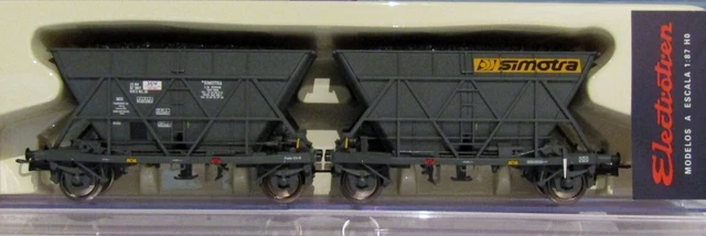LE4891 ELECTROTREN Ho Wagon trémie houiller SNCF EDF 055 6 668-3 gris
