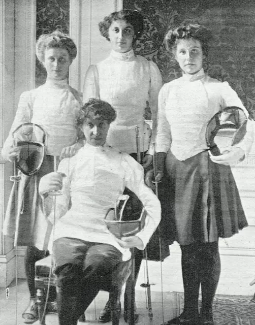 International Fencing Competition Ladies Army and Navy Club 1905 Photo Article