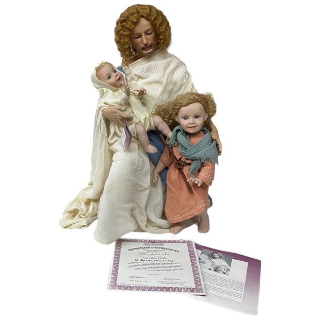 Ashton Drake Jesus Figure Let The Little Children Come to Me by Titus Tomescu