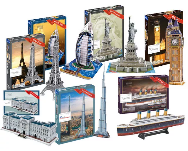 3D Puzzles Modelle Empire State Building Space Shuttle Eiffelturm von London