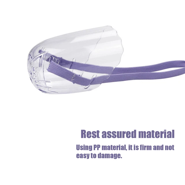 3pcs Cat Dog Muzzle AntiBite Cat Mouth Cover Breathable Transparent Cat Dog Ejj