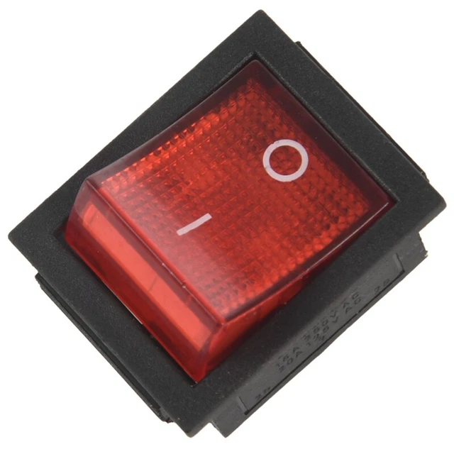 4X(1 x basculeur/interrupteur à bascule ON/OFF Rouge et  4 broches 15A/250V 206)