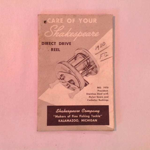 A VERY GOOD VINTAGE SHAKESPEARE FISHING CATALOGUE FOR 1978