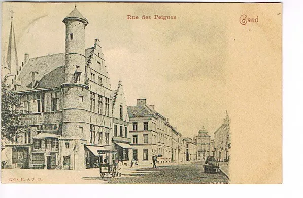 CPA GAND -BELGIQUE-  Rue des Peignes Marchand ou Métier Ambulant -dnd