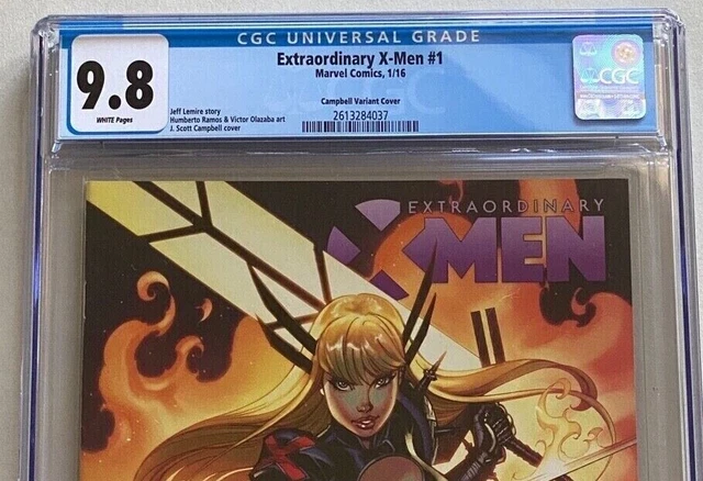 Extraordinary X-Men 1 2016 Variant Cgc 9.8 Nm  J. Scott Campbell 2