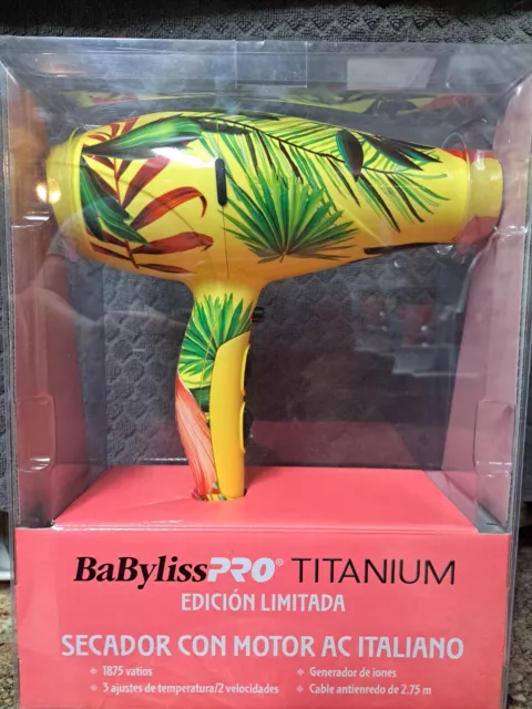 BaByliss Pro Titanium Limited Edition Italian AC Motor Hair Dryer