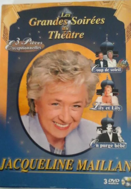 Dvd Les Grandes Soirees Du Theatre / Coffret 3 Dvd / Jacqueline Maillan