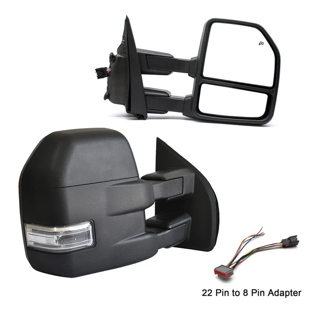 PAIR TOWING MIRRORS For 20152020 Ford F150 Pickup Power Heated Signal