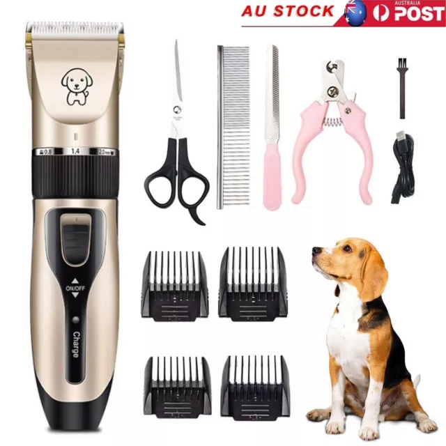 Dog Grooming Clippers Cordless Quiet Electric Pet Hair Clippers Trimmer Kit Pro