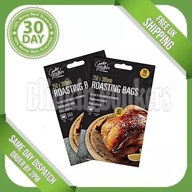 20 Large Oven Or Microwave Roasting Bags For Cooking Chicken Poultry Meat Fish